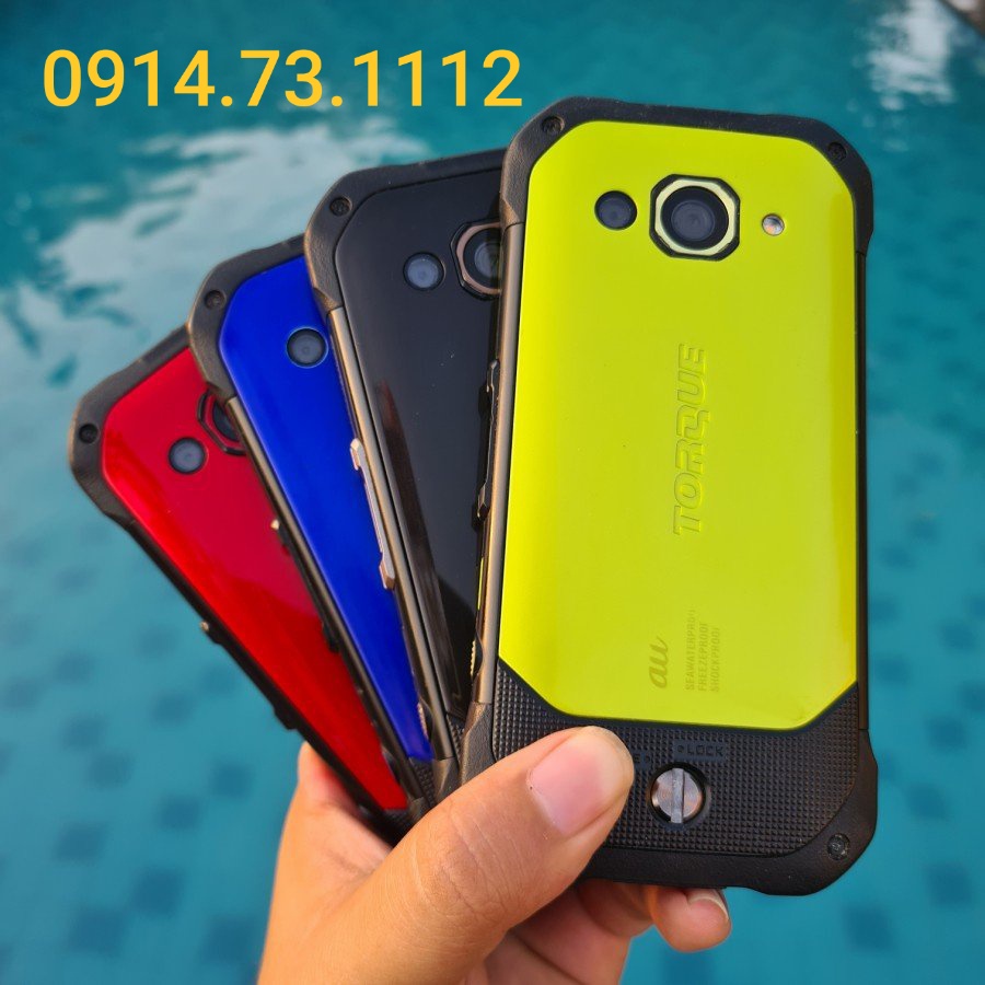 [94%-98%] Điện thoại Kyocera G03 tiêu chuẩn quân đội Chống Va Đập siêu Chống Nước