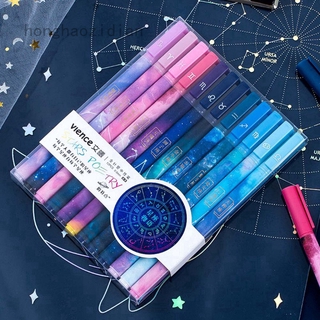 Set 12 bút mực Gel màu dạ quang hình cung hoàng đạo dễ thương