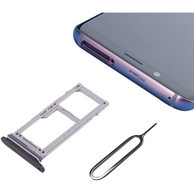 Khay đựng sim SAMSUNG S9 Plus miếng khay chứa thẻ nhớ ổ bắt sim sóng linh phụ kiện điện thoại thay thế hư rớt