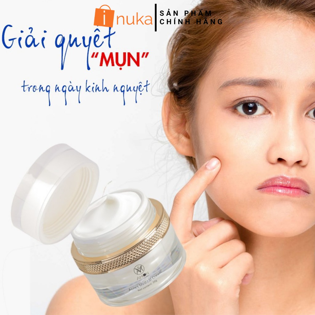 [Hàng Hàn Quốc] Kem Ngừa Mụn, Giảm Mụn, Chăm Sóc Da Mụn Y Học Amoon Hàn Quốc - Acnes Medical Cream Amoon 30g