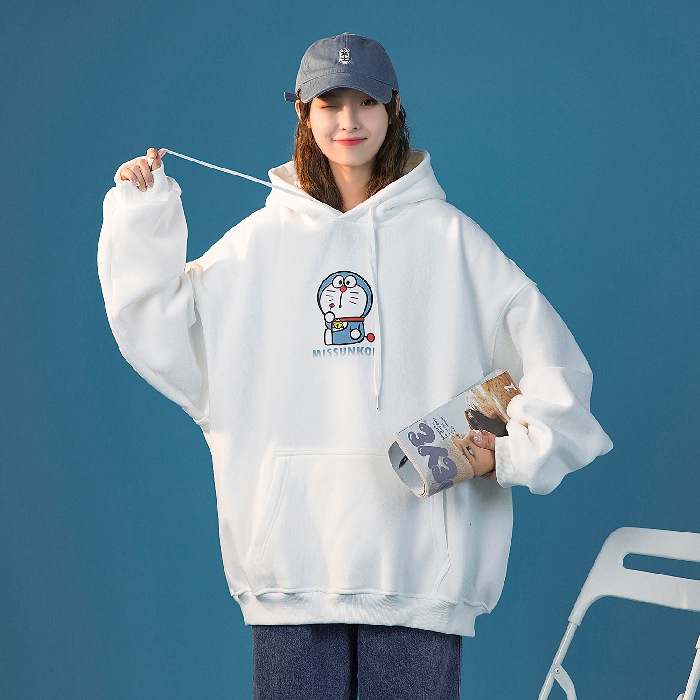 Áo Hoodie Nữ  Unisex In Hình Doremon Cute [ MA8 ] | BigBuy360 - bigbuy360.vn