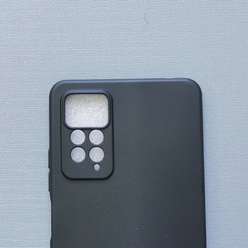 Ốp lưng dẻo silicon màu đen cho Xiaomi Redmi note 11, Note 11 Pro 4G, 5G chống Vân tay cao cấp