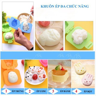 Khuôn Cơm Cho Bé Ăn Dặm Kiểu Nhật (Bộ 6 Khuôn Cơm Cho Bé)