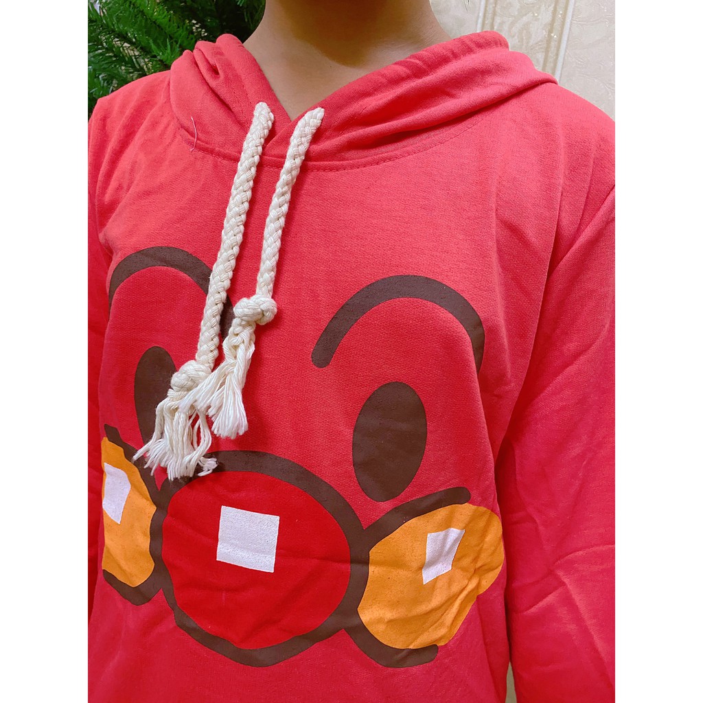 Ship nhanh 2h - ( ảnh thật )Áo hoodie dài tay in hình hoạt hình - Áo Thun Dài Tay Có Nón