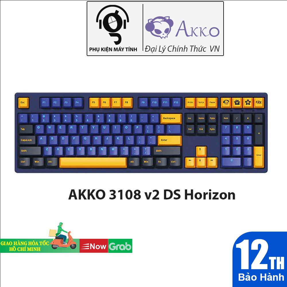 [Mã ELMS5 giảm 7% đơn 300K] Bàn phím cơ AKKO 3108 v2 DS Horizon (Akko switch v2)