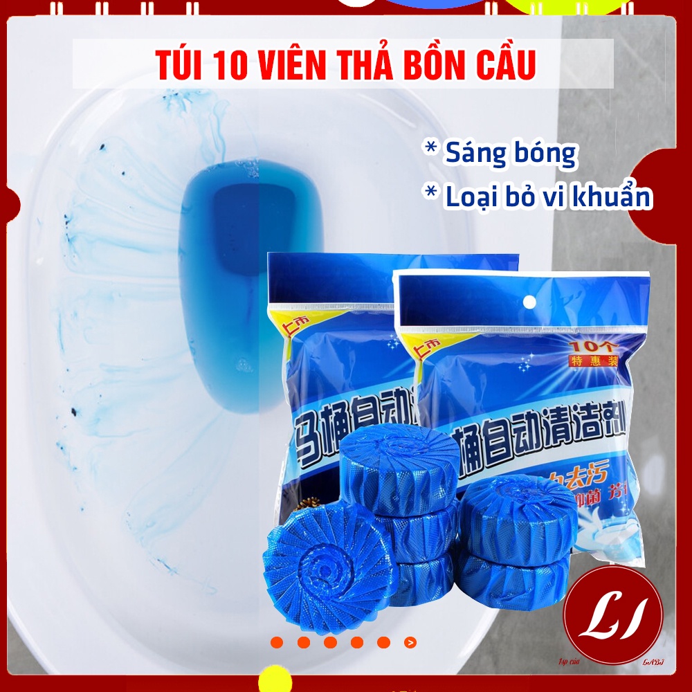 Viên Thả Bồn Cầu Khử Mùi diệt khuẩn tiện lợi  (Gói 10 viên) -Rẻ nhất