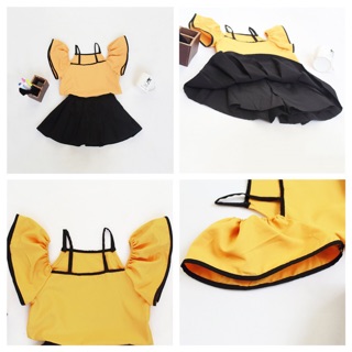 SET YẾM BÈO CHÂN VÁY XẾP LY BÉ GÁI