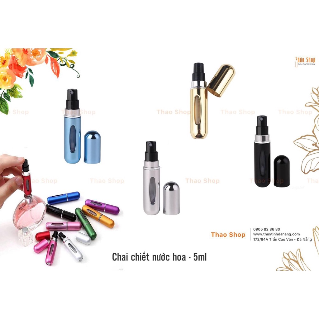 [SIÊU HOT]  VỎ CHAI NƯỚC HOA CHIẾT TỰ ĐỘNG DẠNG XỊT 5ML