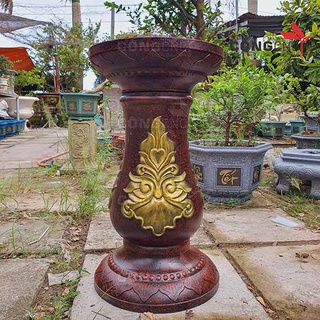 Khuôn đúc chân đôn tròn xoay cao 67 - đôn chậu cảnh, đôn bàn