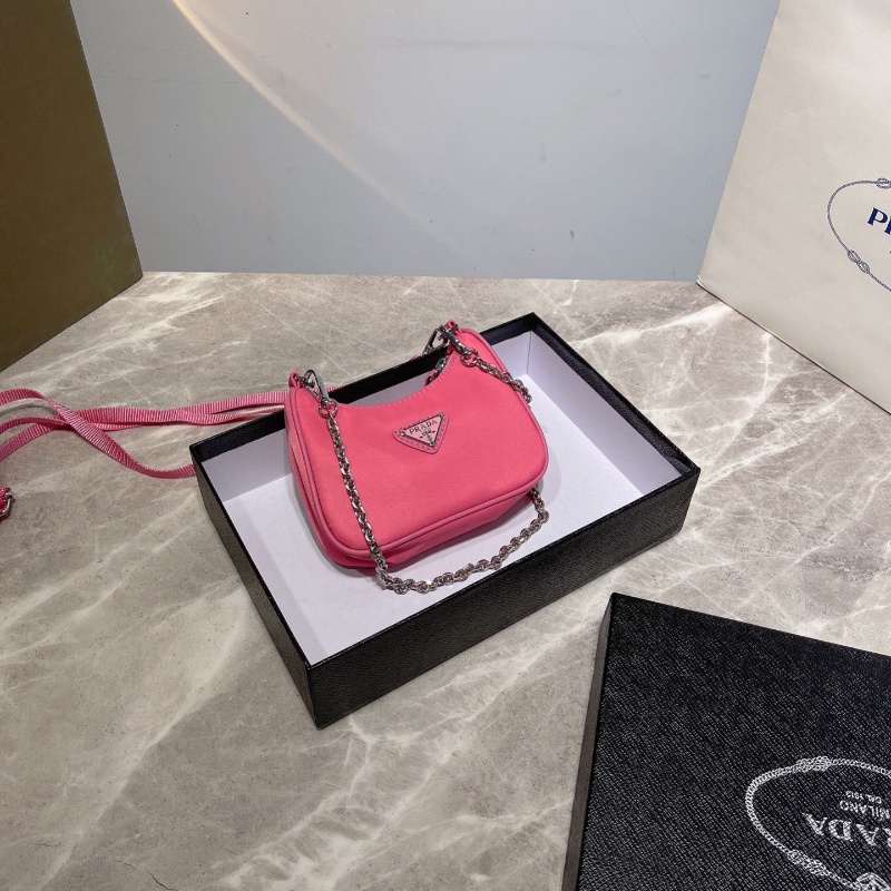 PRADA Mini HOBO Coin Purse Lipstick Bag Key Case Baguette Ladies Fashion Shoulder Crossbody Bag2021