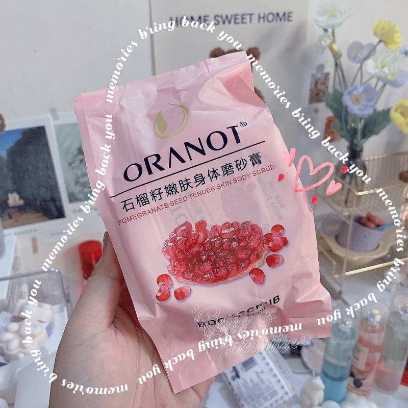 Tẩy tế bào chết Body Scrub Oranot Lựu Đỏ Nội Địa 200GR