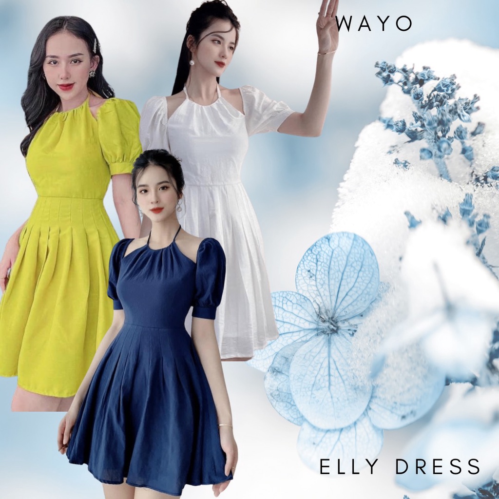 Đầm WAYO cổ yếm 3 màu dạo phố xinh đẹp