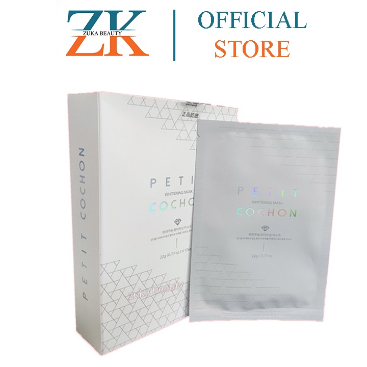Mặt nạ Pettit Cochon Whitening Mask Zuka Beauty ủ trắng tắm trắng skinface