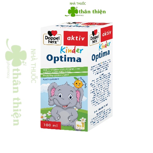 [Doppelherz Aktiv Kinder Optima], siro ăn ngon, cải thiện tầm vóc cho bé (hàng nhập khẩu Đức).