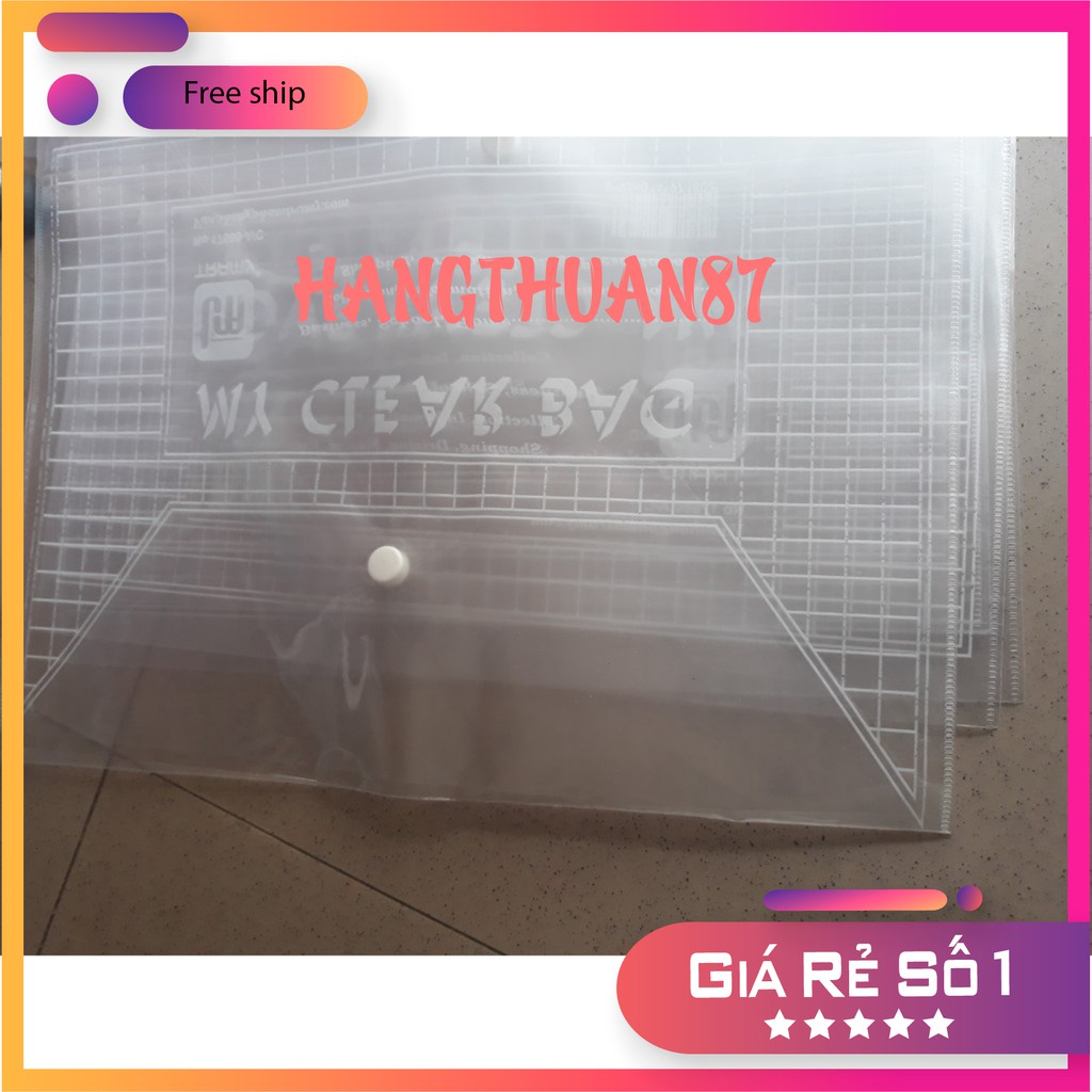 Freeship 50k Túi clear bag cỡ A4