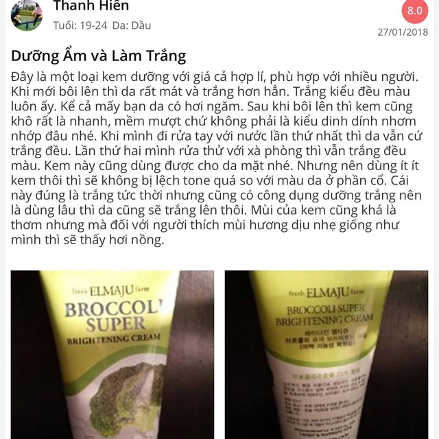 KEM DƯỠNG DA BROCCOLI SUPER BRIGHTENING CREAM | BigBuy360 - bigbuy360.vn