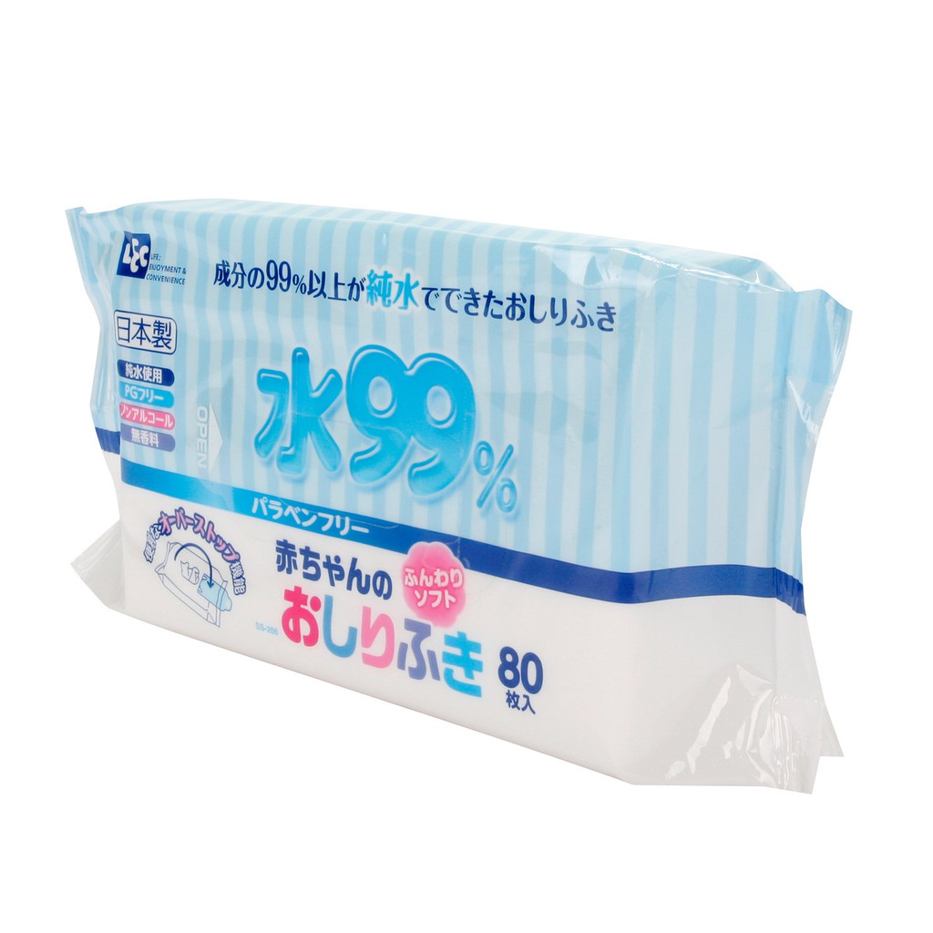 Giấy ướt LEC/Life Do Plus nước tinh khiết 99% E161 80 tờ