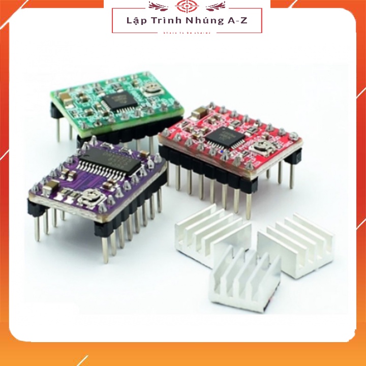 [Lập Trình Nhúng A-Z][148] Module Điều Khiển Động Cơ A4988, DRV8825 (Kèm Tản Nhiệt)