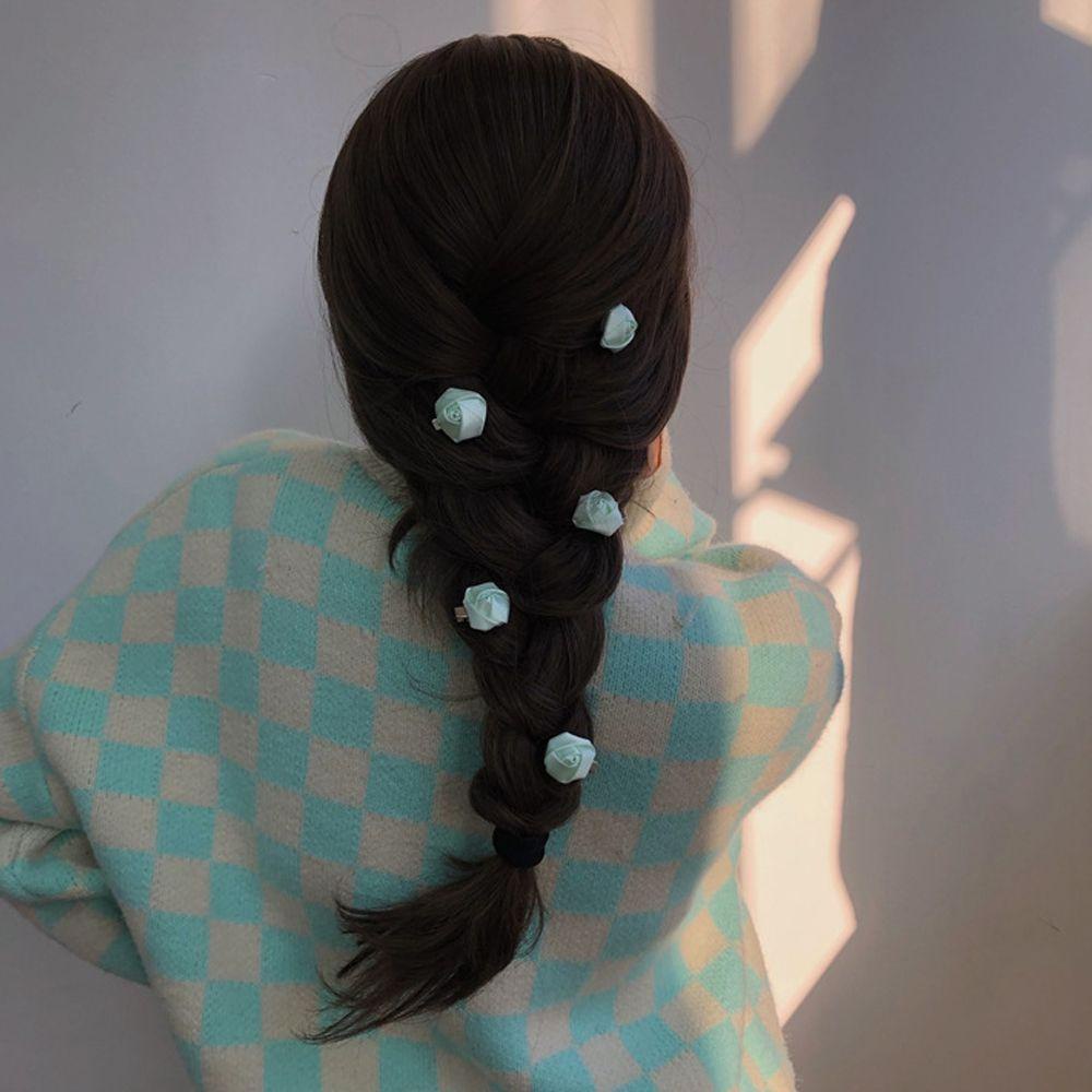 Kẹp Tóc Hình Hoa Hồng Nhỏ Xinh Ngọt Ngào WMES15H Cho Bạn Gái