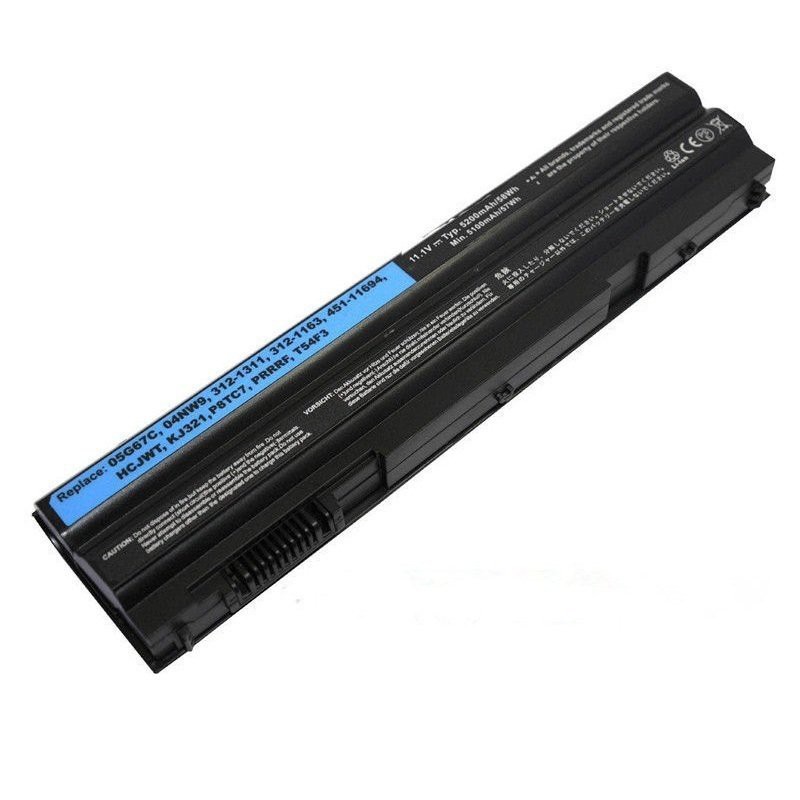 Pin laptop Dell Latitude E6420 E6420 E6520 E6120 (Đen) - Hàng nhập khẩu