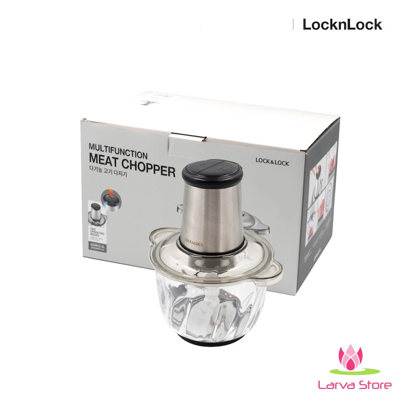 [Chính Hãng] Máy Xay Thịt Lock&amp;Lock Cối Lớn Chạy Khỏe EJM186 SLV 2.4 Lít