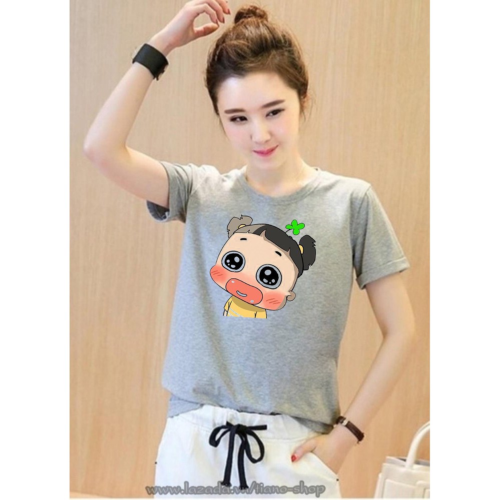 [Bán rẻ xin ReView] Áo thun nữ in hình Quỳnh Aka ATNK1261 Thương Hiệu YANO [Nhập mã THEANH10 Giảm thêm 30k] | BigBuy360 - bigbuy360.vn