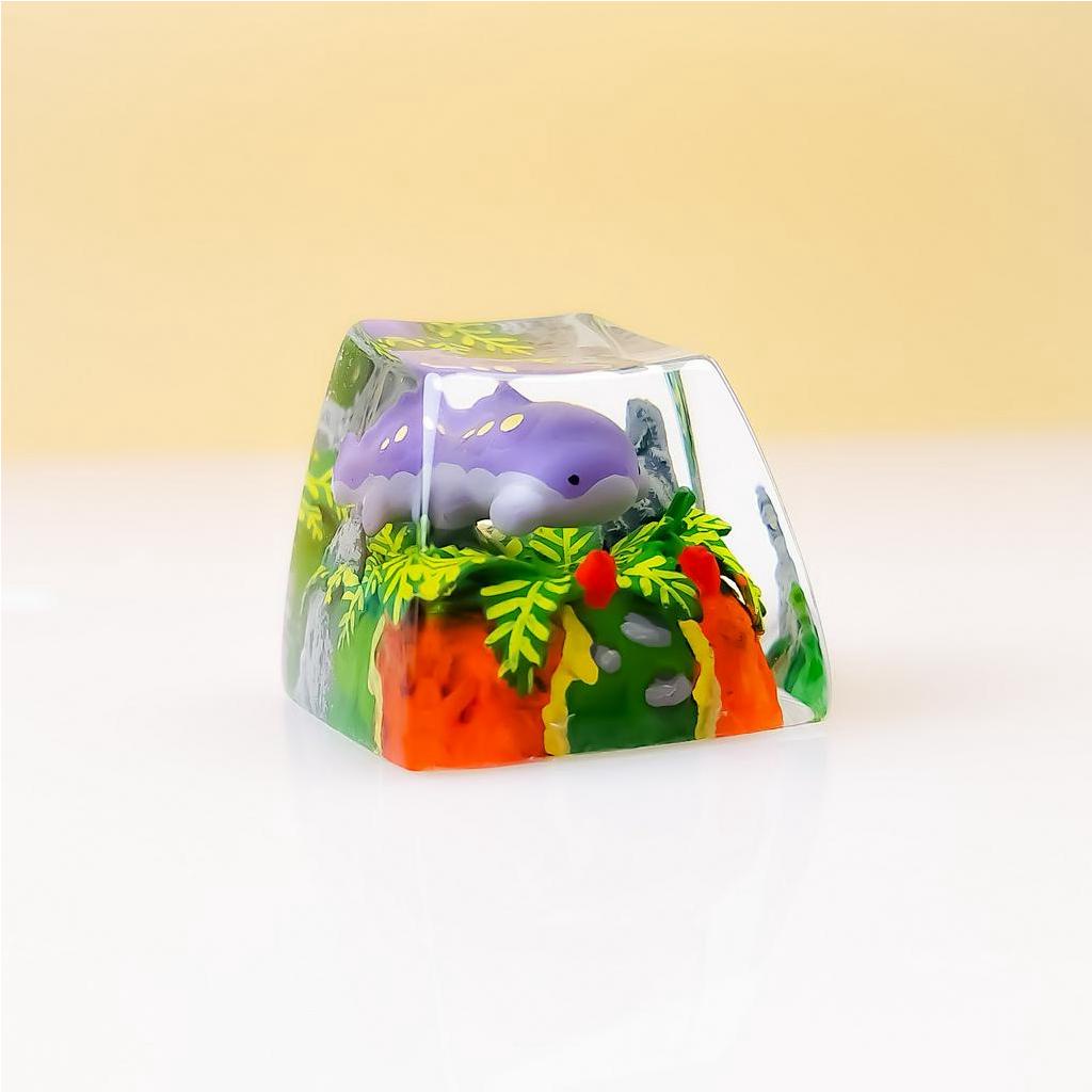 Nút bàn phím Pokemon, nút bàn phím  Shiny Clodsire, Bàn phím nhân vật hoạt hình - Clodsire keycap,POKÉMON Artisan Keycap