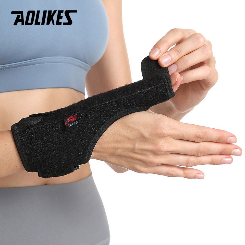 Nẹp khớp ngón tay cái hỗ trợ khi bị bong gân ngón tay bảo vệ cổ tay Sport wrist protector Aolikes TC-1677