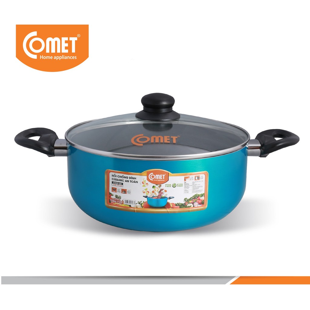 Nồi chống dính Ceramic an toàn Comet CH31-24