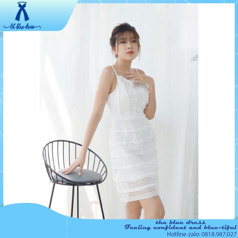 ✨QUẢNG CHÂU CAO CẤP✨ Đầm ren dự tiệc thiết kế hai dây màu trắng 🔥FREESHIP🔥 bigsize công chúa tiệc cưới giá rẻ đẹp size