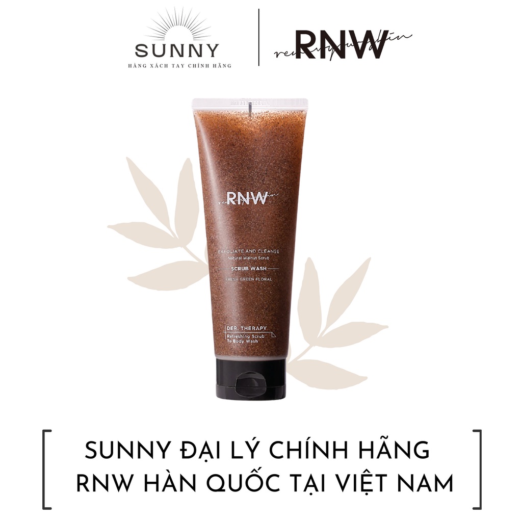 Tẩy da chết body RNW Scurb Wash 230ml nội địa Hàn Quốc cân bằng độ Ph, làm sáng mịn da