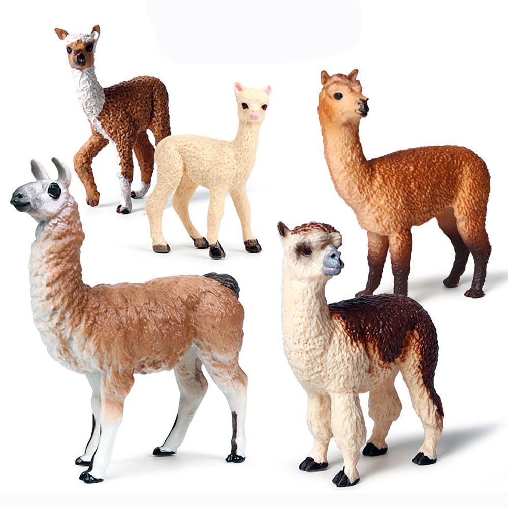 Mô Hình Lạc Đà Alpaca Sống Động Giáo Dục Sớm Cho Bé