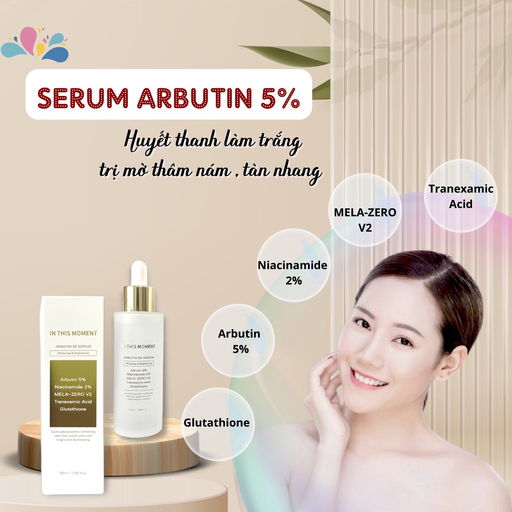 Serum Arbutin 5% trắng da, nám sạm 50ml