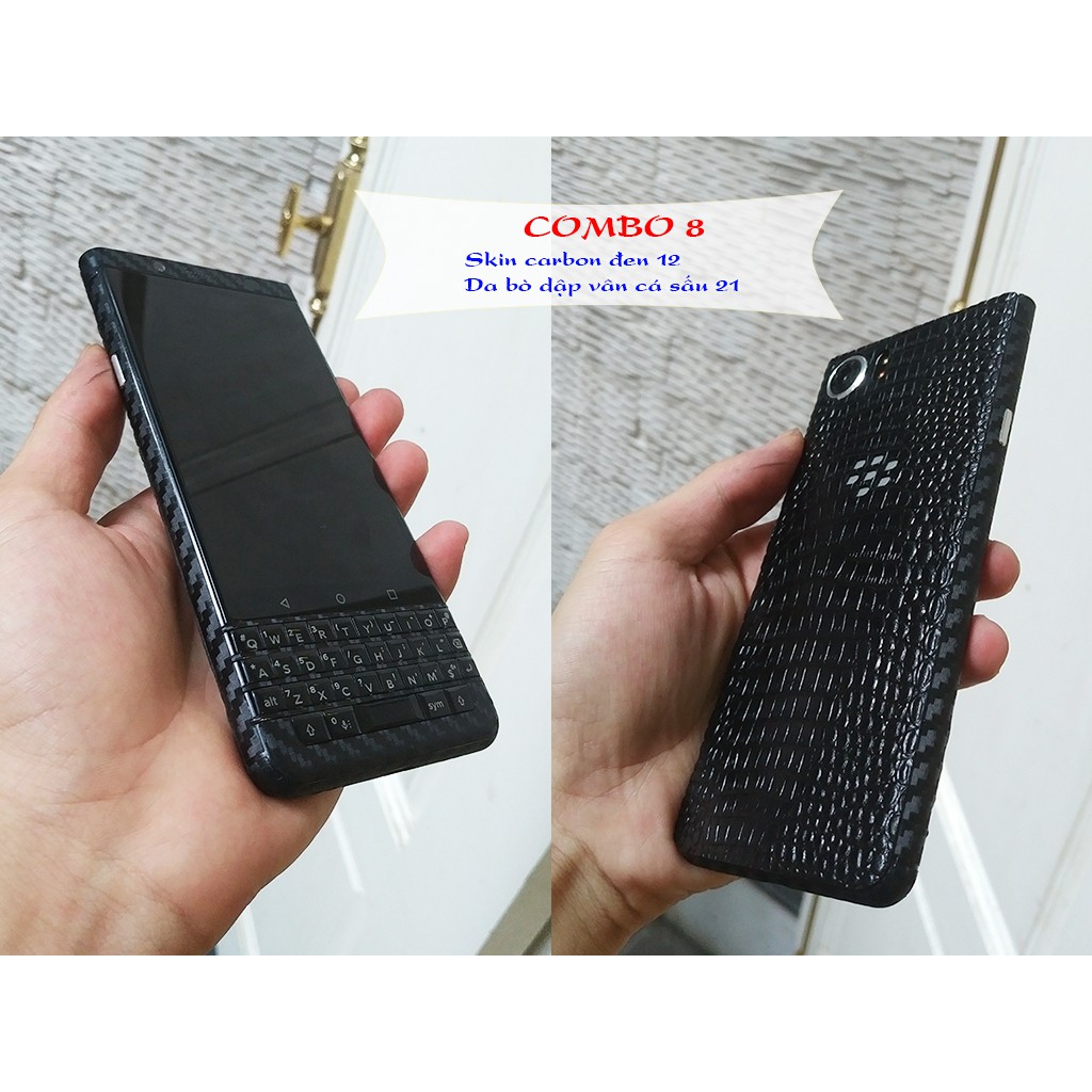 Combo dán da + skin BlackBerry Keyone 8
