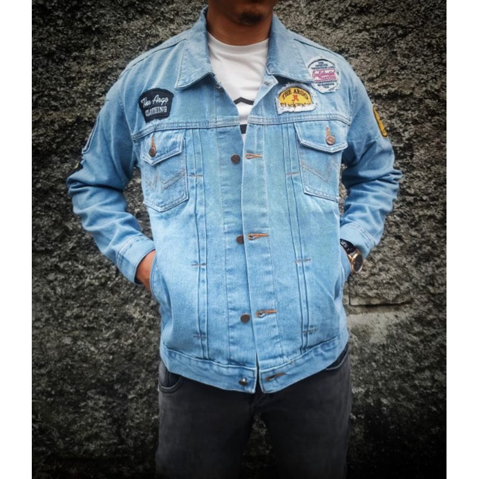 Áo Khoác Jean denim Nam trand Today. Có thể trả tiền trên Spot