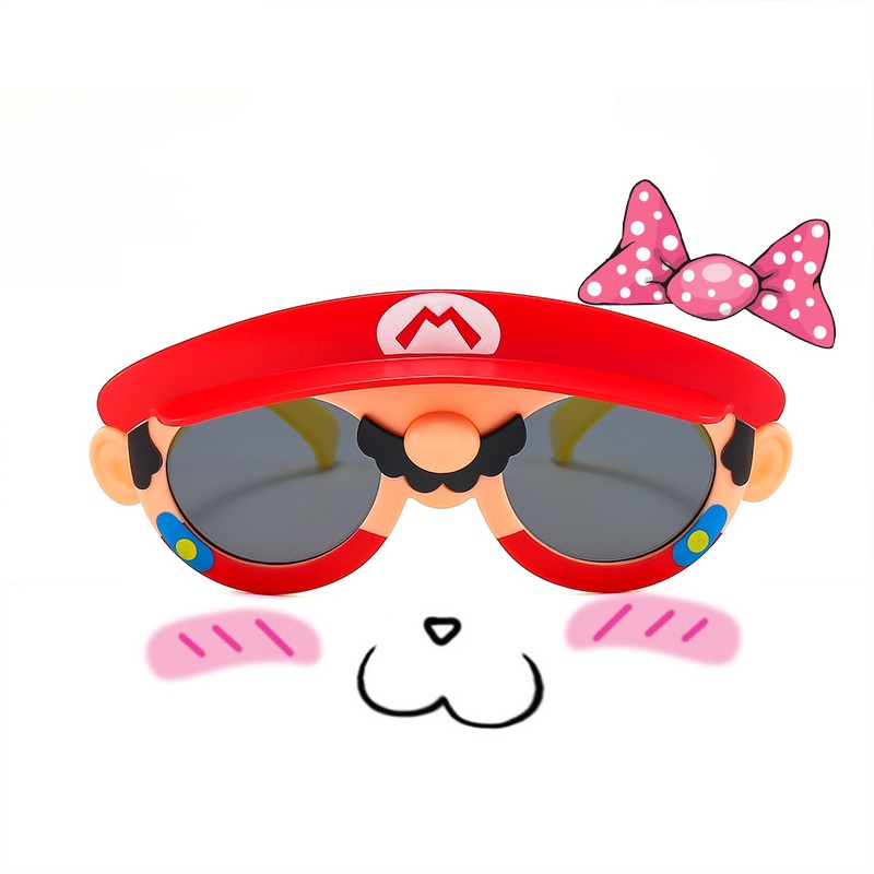 Kính Mát silicone Chống Tia UV Hình Nhân Vật Hoạt Hình Cho Bé