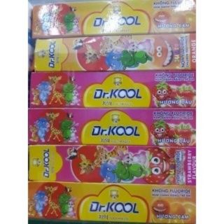 Kem đánh răng dr-kool hương cam, dâu 75g