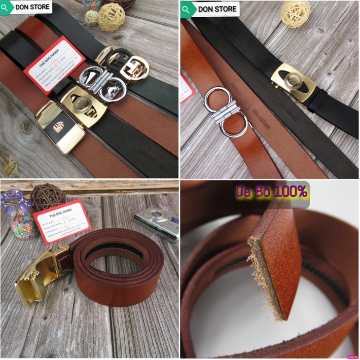 Thắt Lưng Nam Da Bò 1 Lớp SIÊU CHẤT Khóa Hợp Kim Thép Không Gỉ Mạ Crom Công Nghệ Cao Siêu Đẹp (BH 12 Tháng) | BigBuy360 - bigbuy360.vn