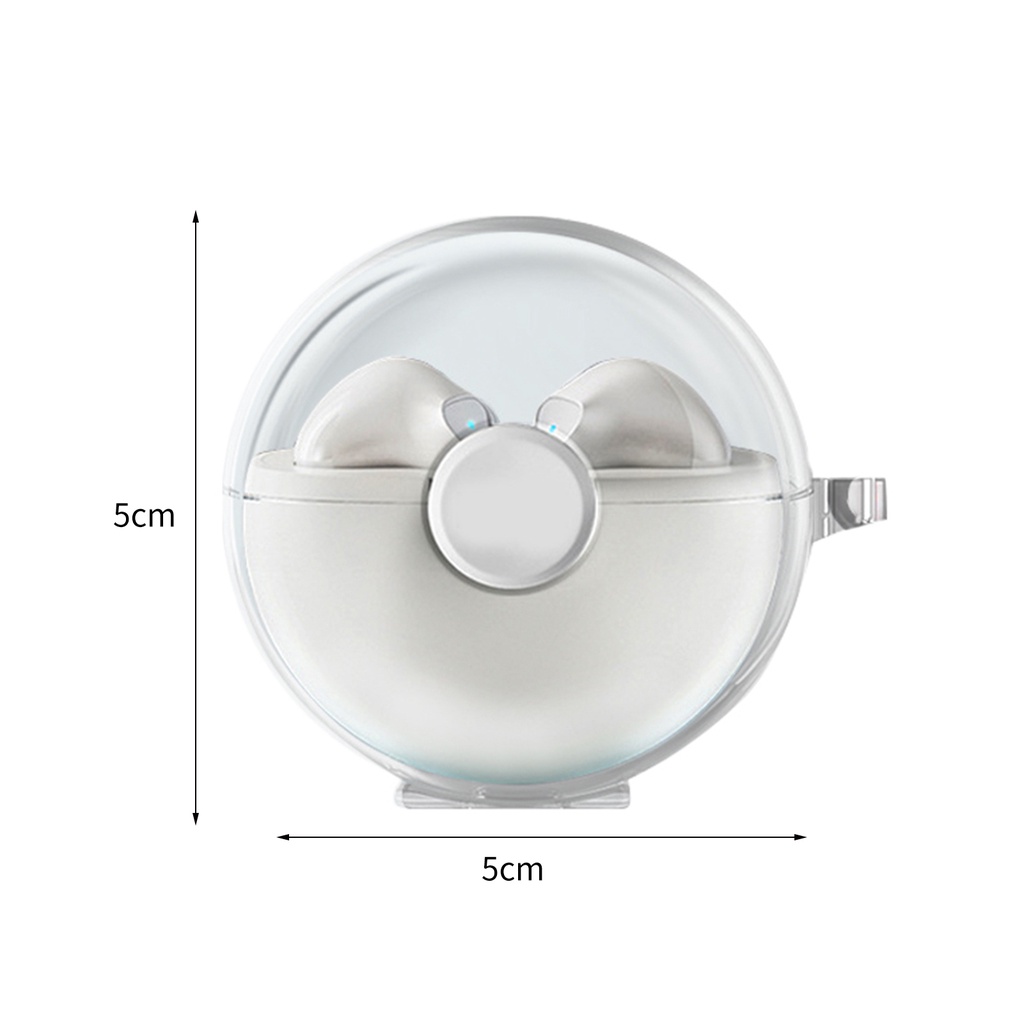 Vỏ bảo vệ hộp sạc tai nghe LENOVO LP80 trong suốt tương thích bluetooth chống rơi kèm móc