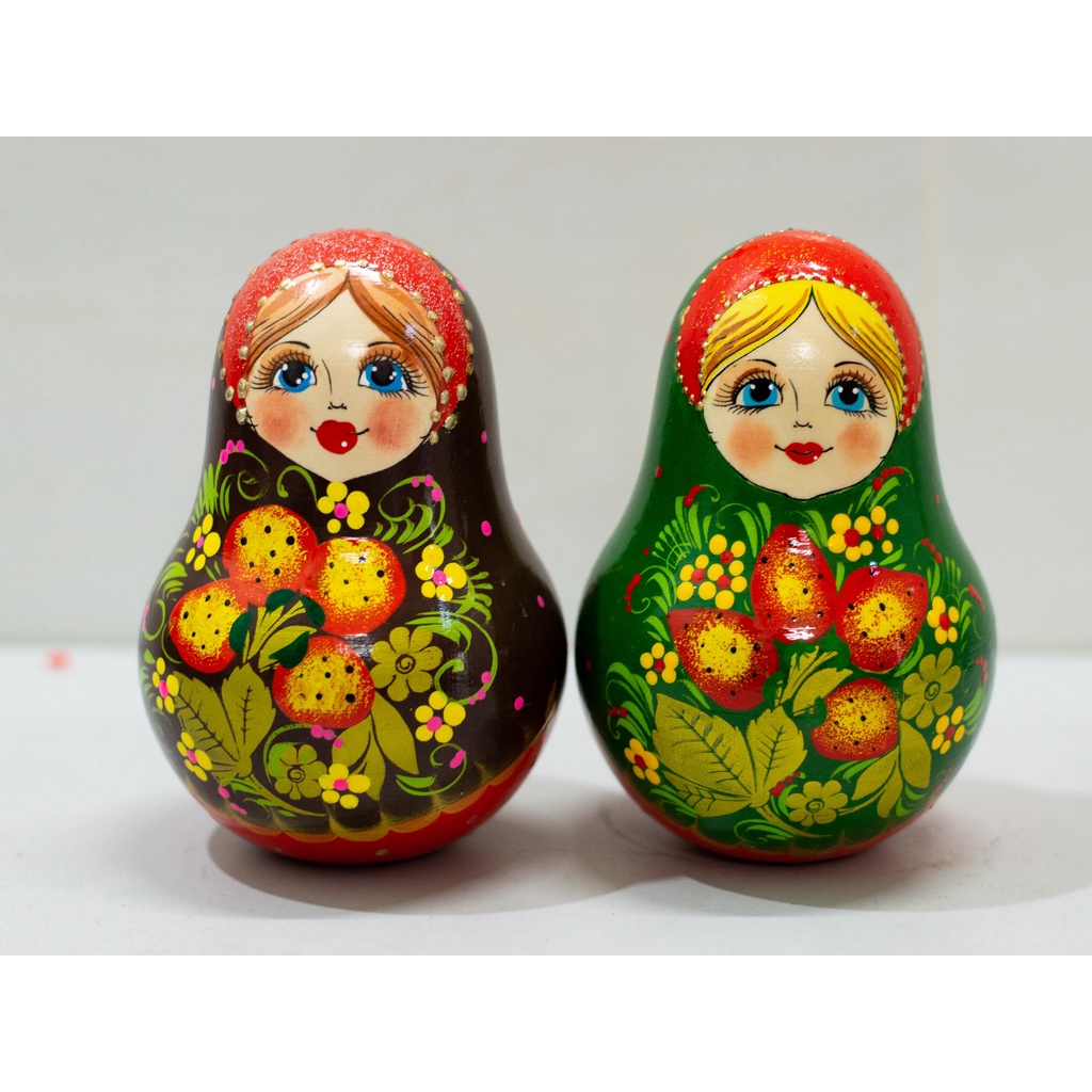 (SIÊU CUTE) BÚP BÊ LẬT ĐẬT LƯU NIỆM NGA &quot;CÔ BÉ DÂU TÂY&quot; SIZE 16CM CÓ CHUÔNG RẤT ĐẸP VÀ DỄ THƯƠNG