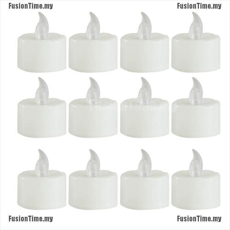 Set 12 Nến Đèn Led Nhấp Nháy Chạy Bằng Pin