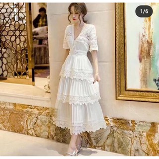 Đầm xòe nhiều tầng