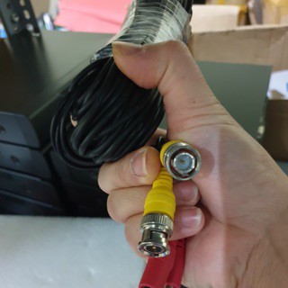 Cáp truyền tín hiệu camera 20m có sẵn jack nguồn và jack BNC