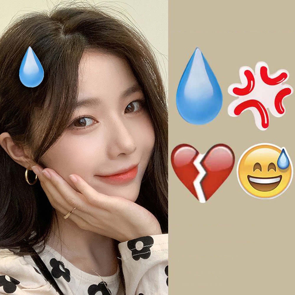 Kẹp tóc hình giọt nước dễ thương thời trang