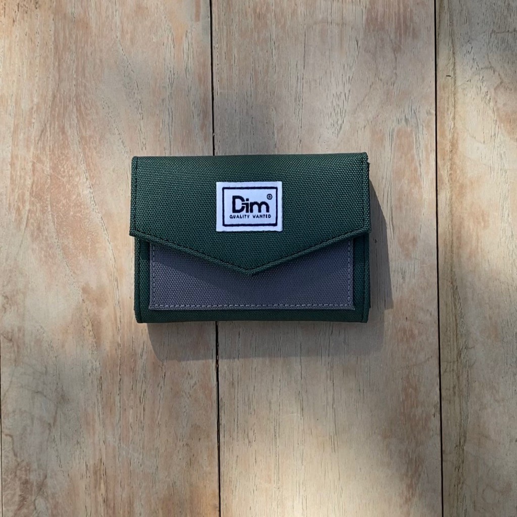 Ví Vải Đựng Thẻ Unisex Màu Phối DIM Flap Wallet