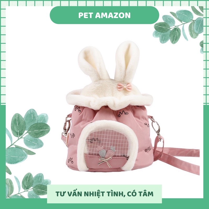 Túi vải vận chuyển  dành cho hamster sóc thỏ bọ
