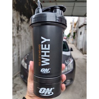 Bình On whey 2 ngăn đen 500ml