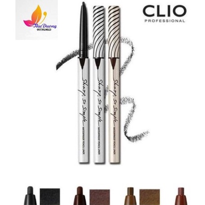 Chì kẻ mắt Clio Sharp So Simple Waterproof Pencil Liner