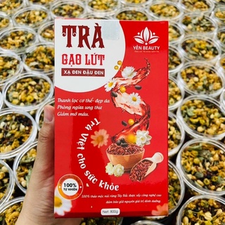 Trà Gạo Lứt Đậu Đen Xạ Đen Yến Beauty, trà Hoa Cúc, Hoa Nhài - Trà giúp Giảm Cân, Đẹp Da, Thải Độc, Ngủ Ngon