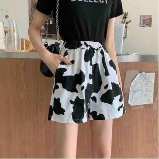  Quần đùi nữ bò sữa, quần ngủ bò sữa Coca Unisexstore chất cotton thoáng mát QD01 | BigBuy360 - bigbuy360.vn